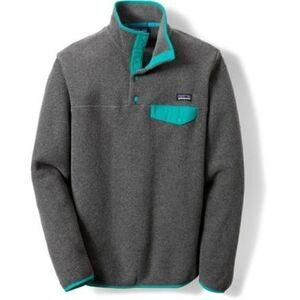 Patagonia Synchilla Snap-T Fleece Pullover Size S Grey Blue